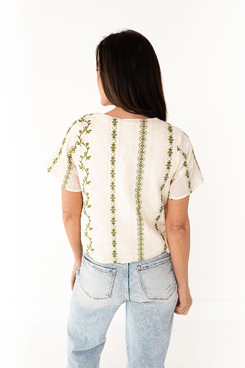 Junie Tie Front Top