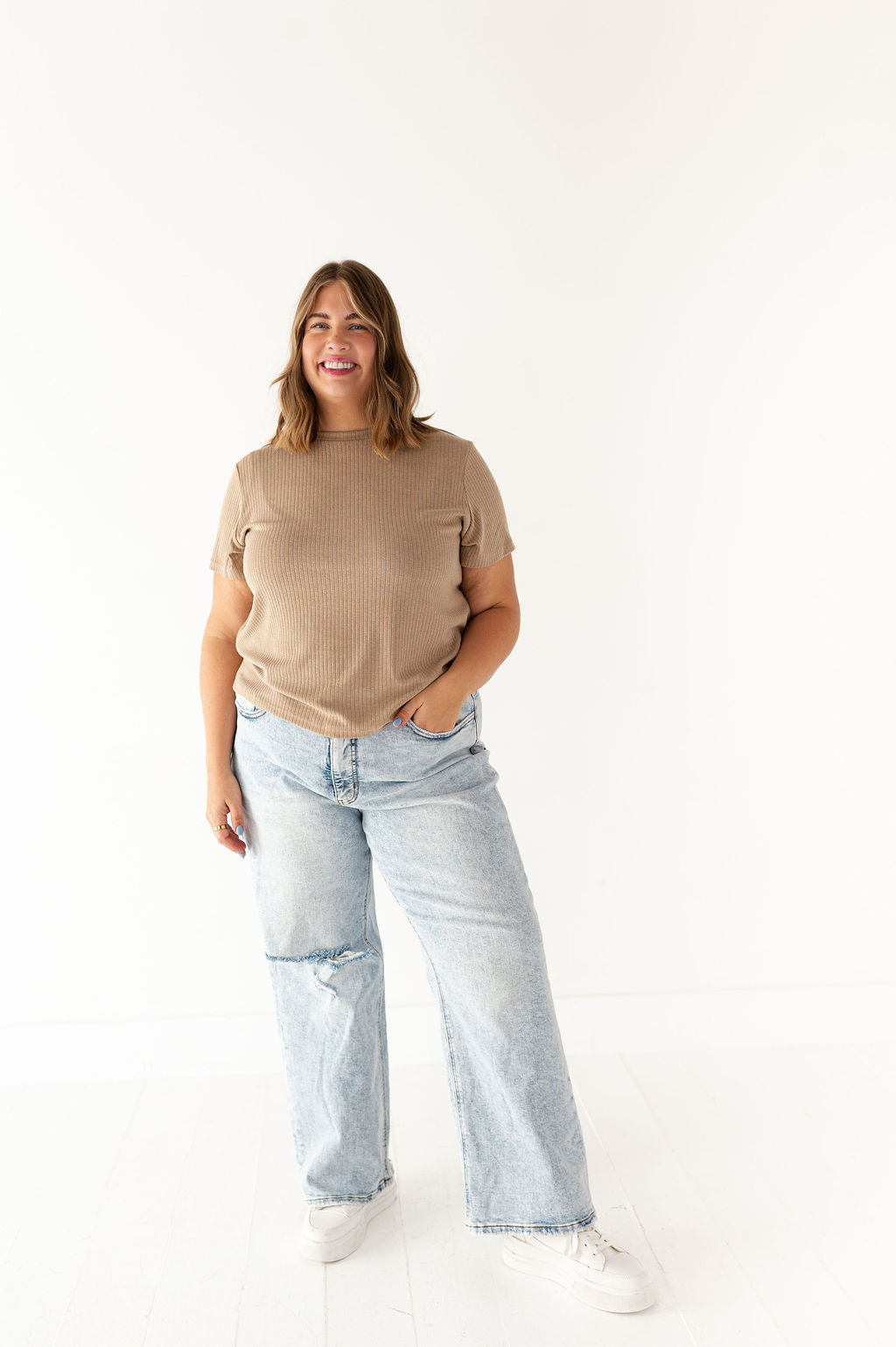 Jessica Pointelle Tee